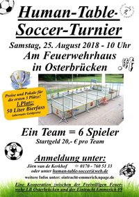 Flyer Human-Table-Soccer-Turnier