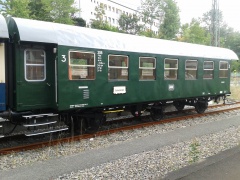 Wagen 208 nach Neulackierung am 06.09.2015