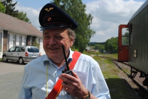 Rudi Ecker, Ansprechpartner für die Ostertalbahn in Osterbrücken